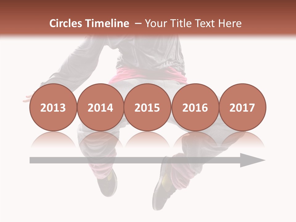 Performance Mid Air Woman PowerPoint Template