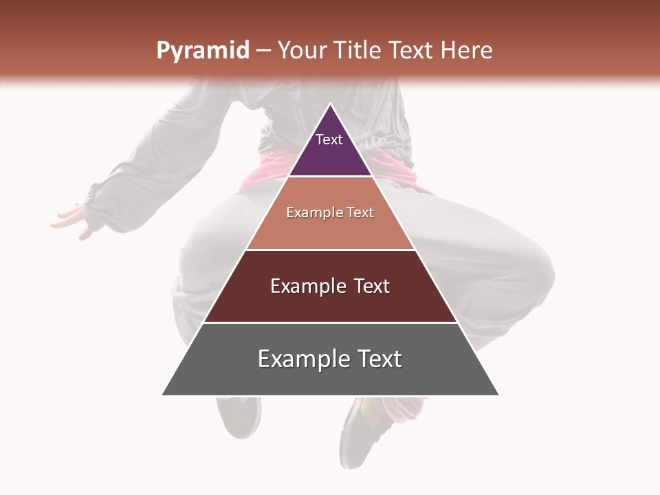 Performance Mid Air Woman PowerPoint Template