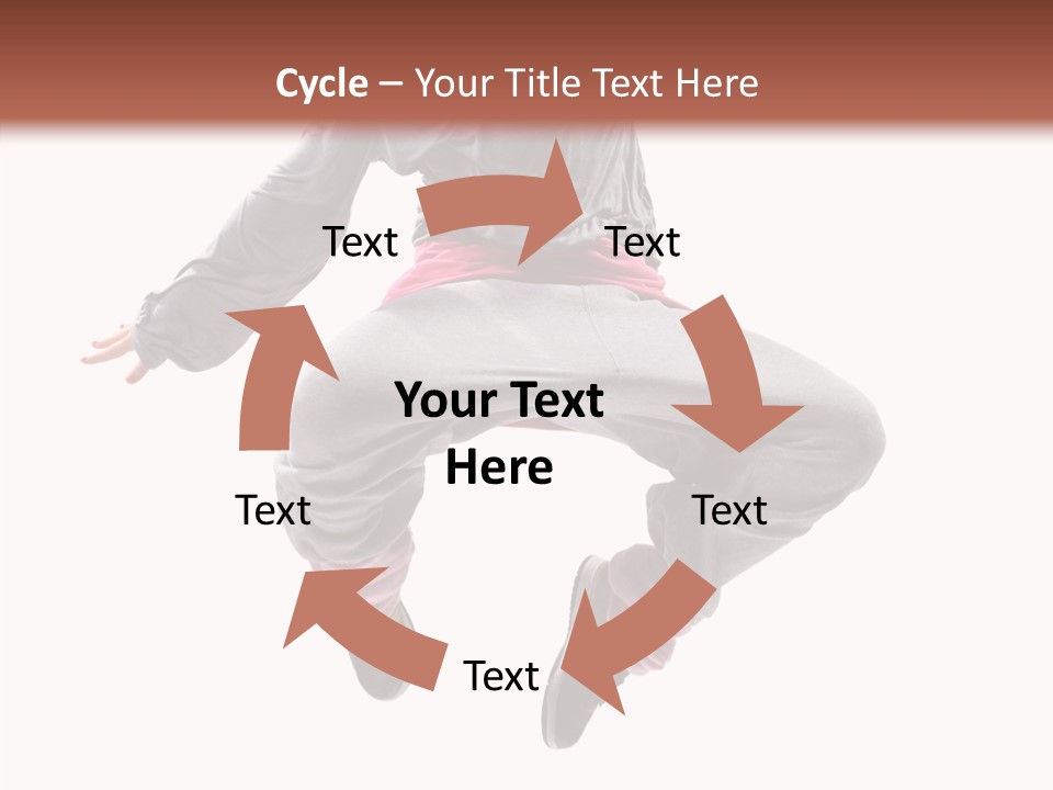 Performance Mid Air Woman PowerPoint Template