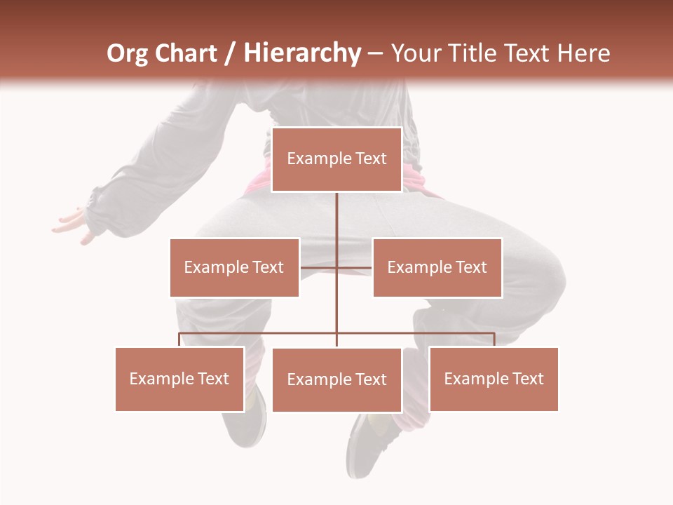 Performance Mid Air Woman PowerPoint Template