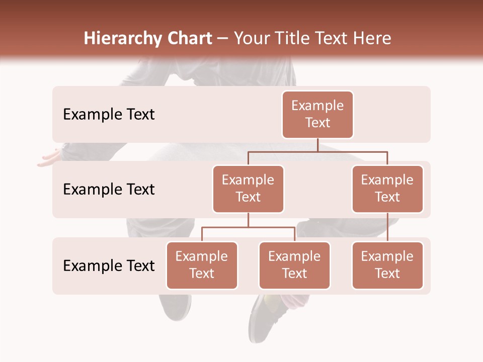 Performance Mid Air Woman PowerPoint Template