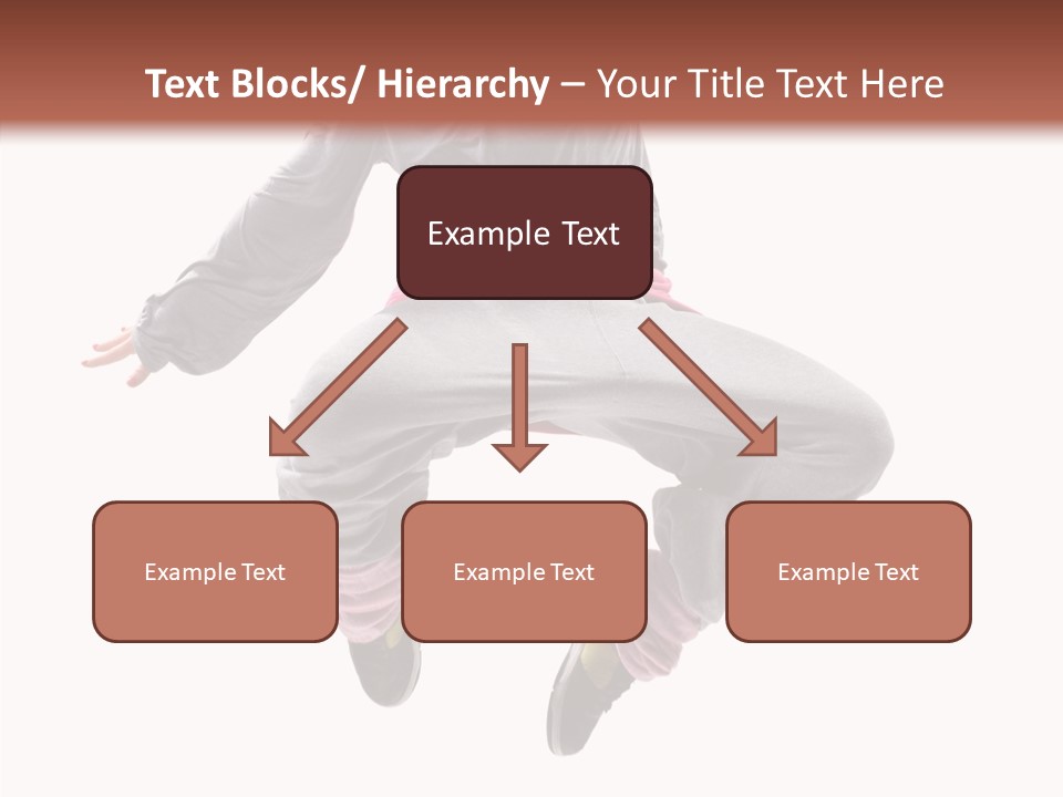 Performance Mid Air Woman PowerPoint Template