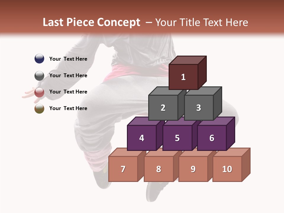 Performance Mid Air Woman PowerPoint Template