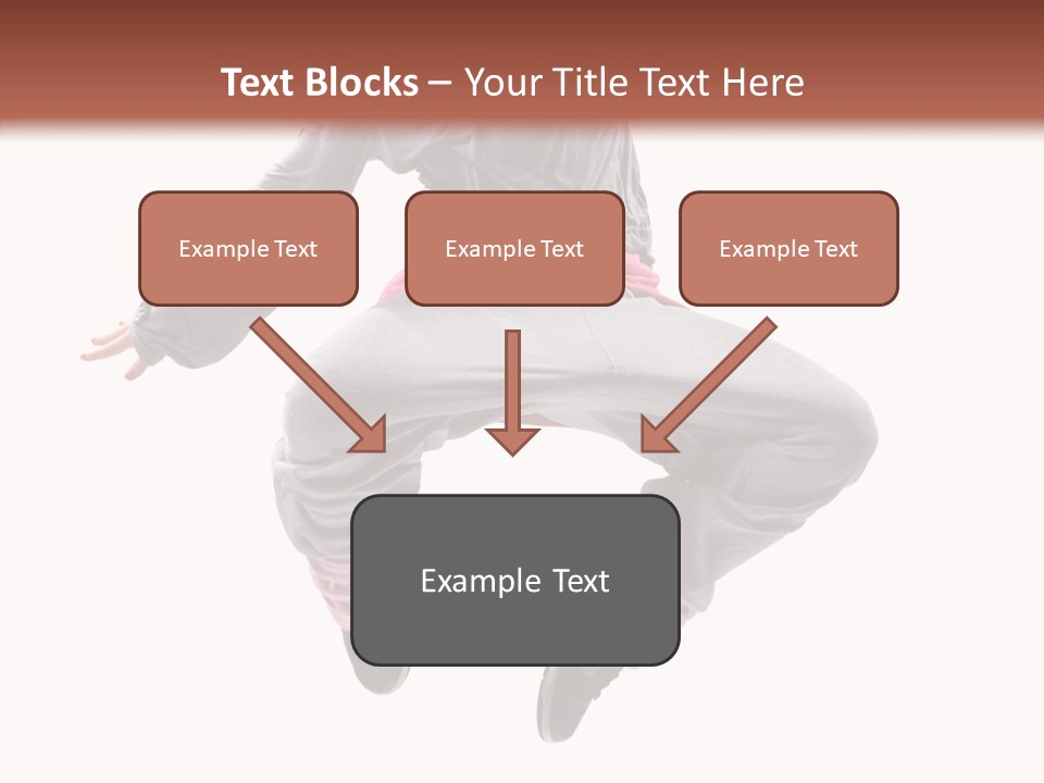Performance Mid Air Woman PowerPoint Template