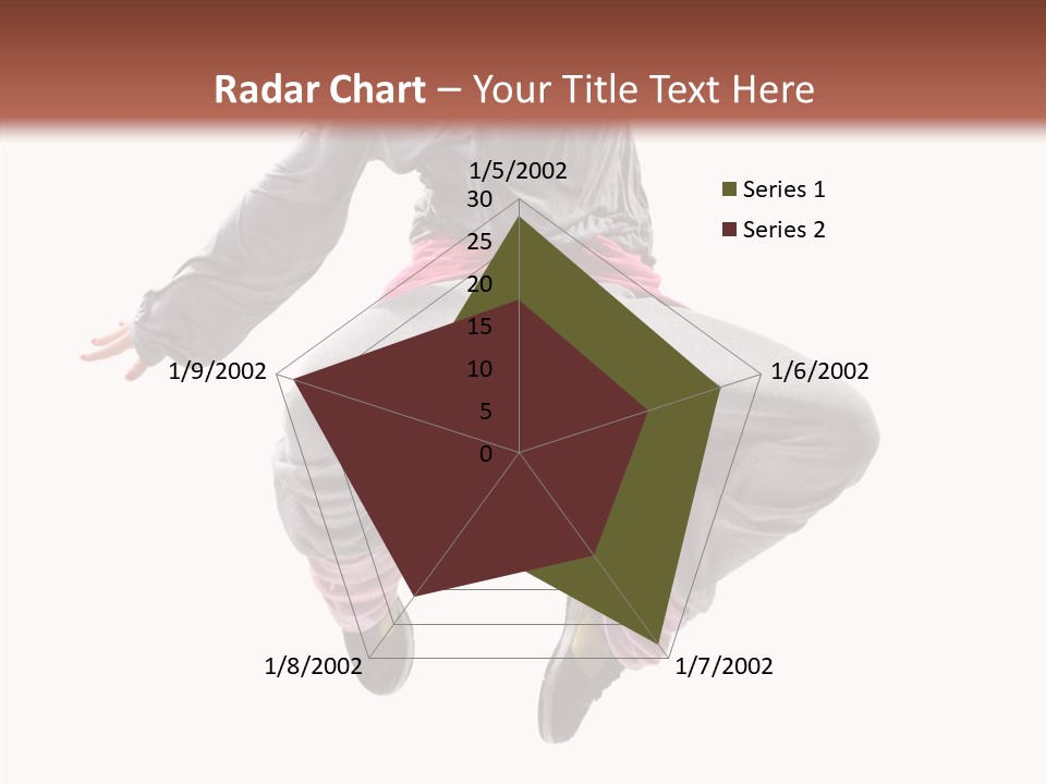 Performance Mid Air Woman PowerPoint Template