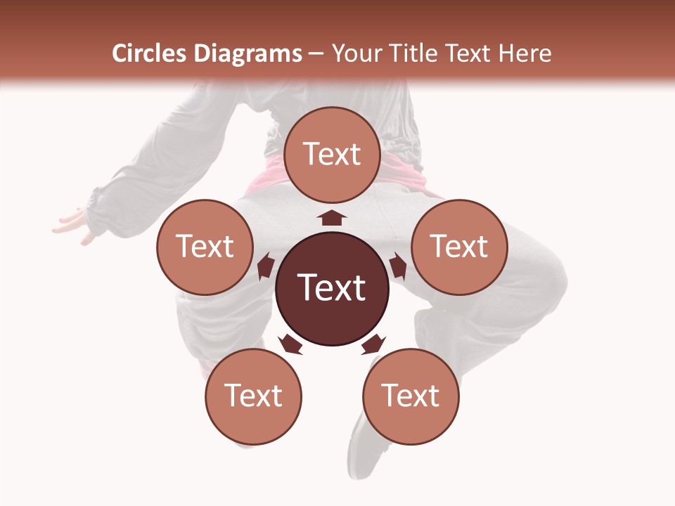 Performance Mid Air Woman PowerPoint Template