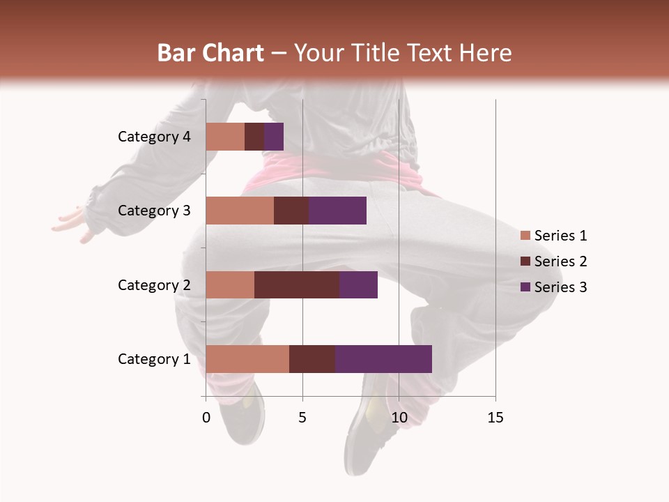 Performance Mid Air Woman PowerPoint Template