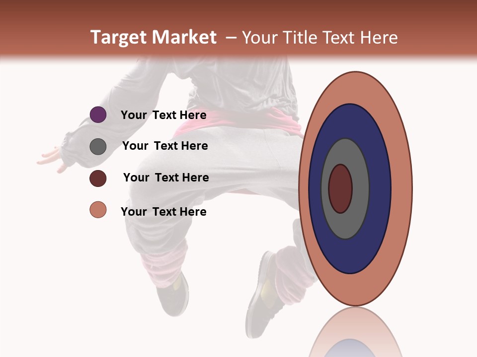 Performance Mid Air Woman PowerPoint Template