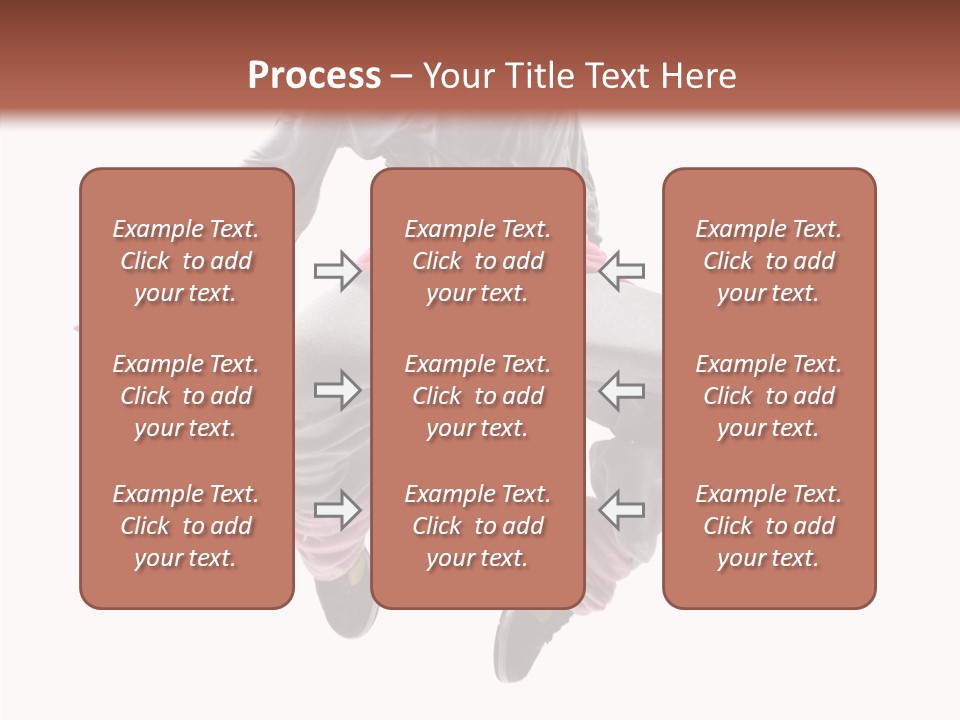 Performance Mid Air Woman PowerPoint Template