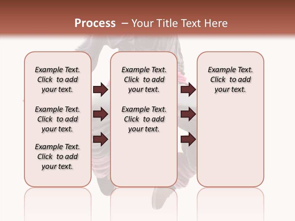Performance Mid Air Woman PowerPoint Template