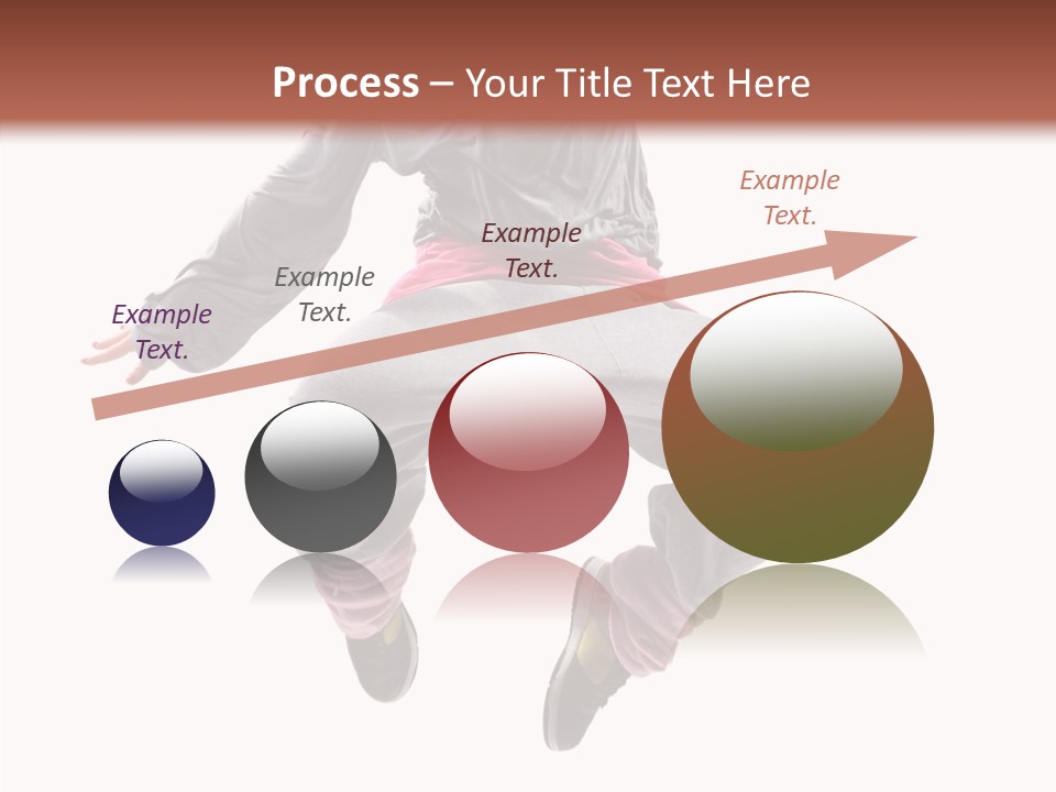 Performance Mid Air Woman PowerPoint Template