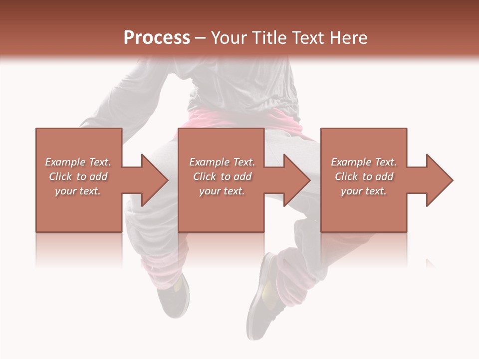 Performance Mid Air Woman PowerPoint Template