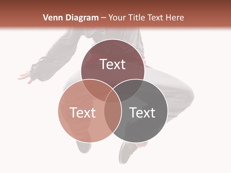 Performance Mid Air Woman PowerPoint Template