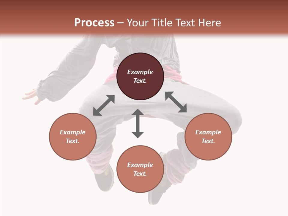 Performance Mid Air Woman PowerPoint Template