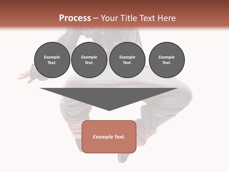 Performance Mid Air Woman PowerPoint Template