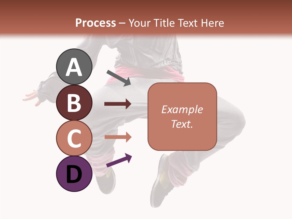 Performance Mid Air Woman PowerPoint Template