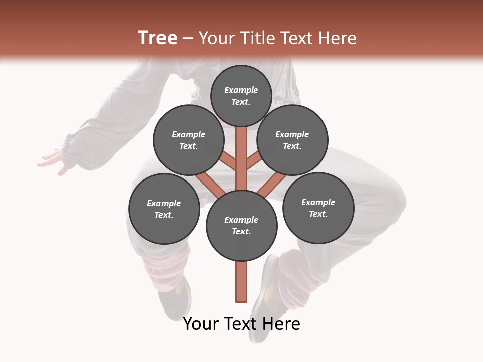 Performance Mid Air Woman PowerPoint Template