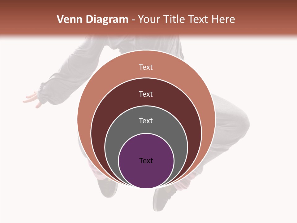 Performance Mid Air Woman PowerPoint Template