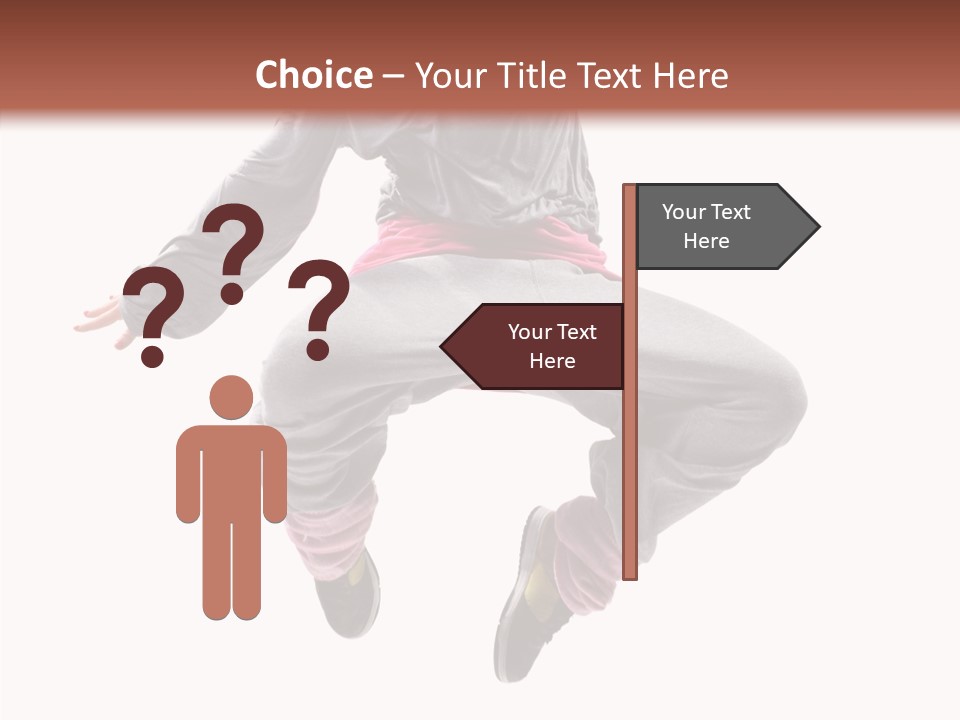 Performance Mid Air Woman PowerPoint Template