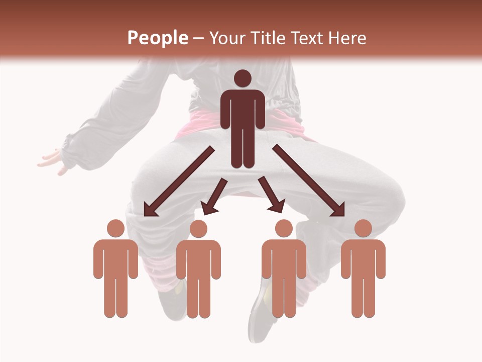 Performance Mid Air Woman PowerPoint Template