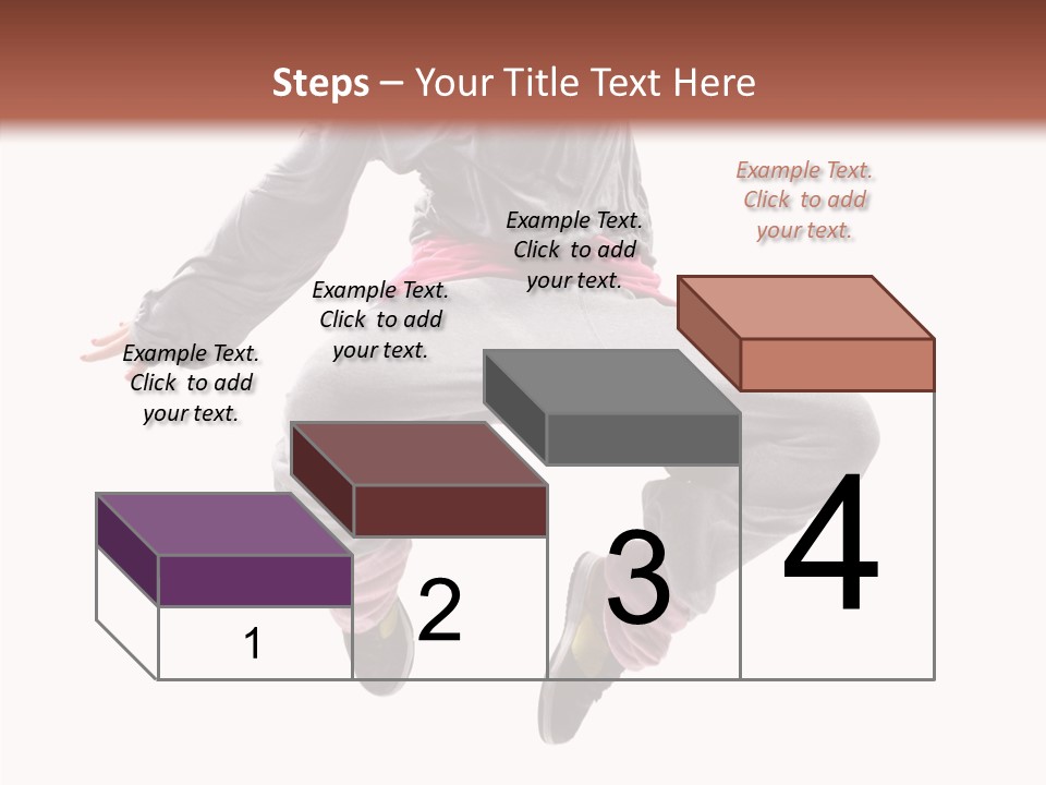 Performance Mid Air Woman PowerPoint Template