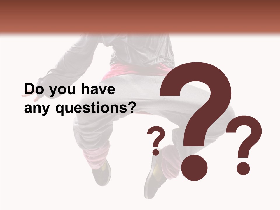 Performance Mid Air Woman PowerPoint Template