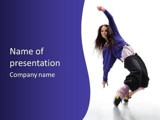 Fitness Teenager Artist PowerPoint Template