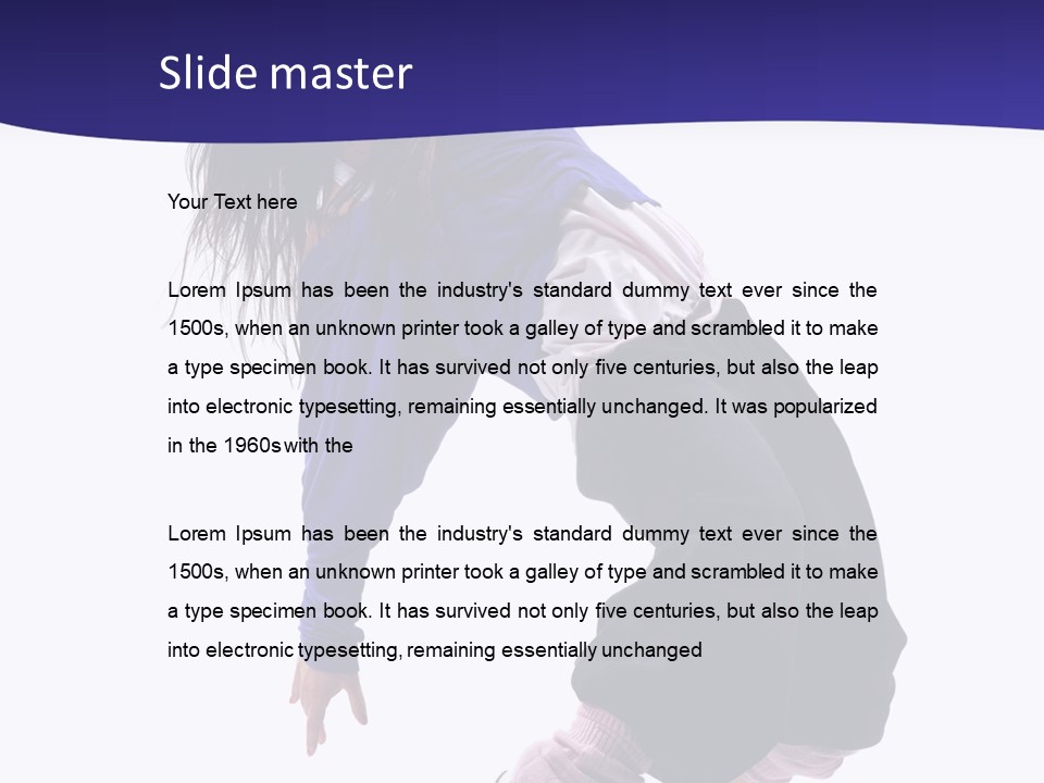 Fitness Teenager Artist PowerPoint Template