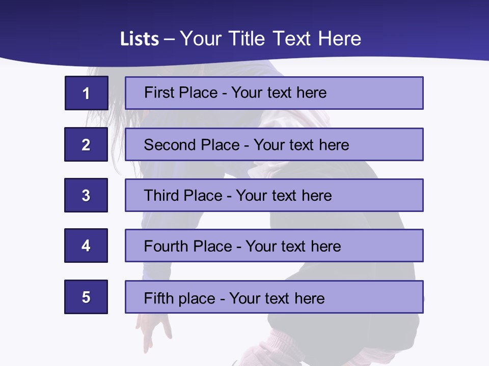 Fitness Teenager Artist PowerPoint Template