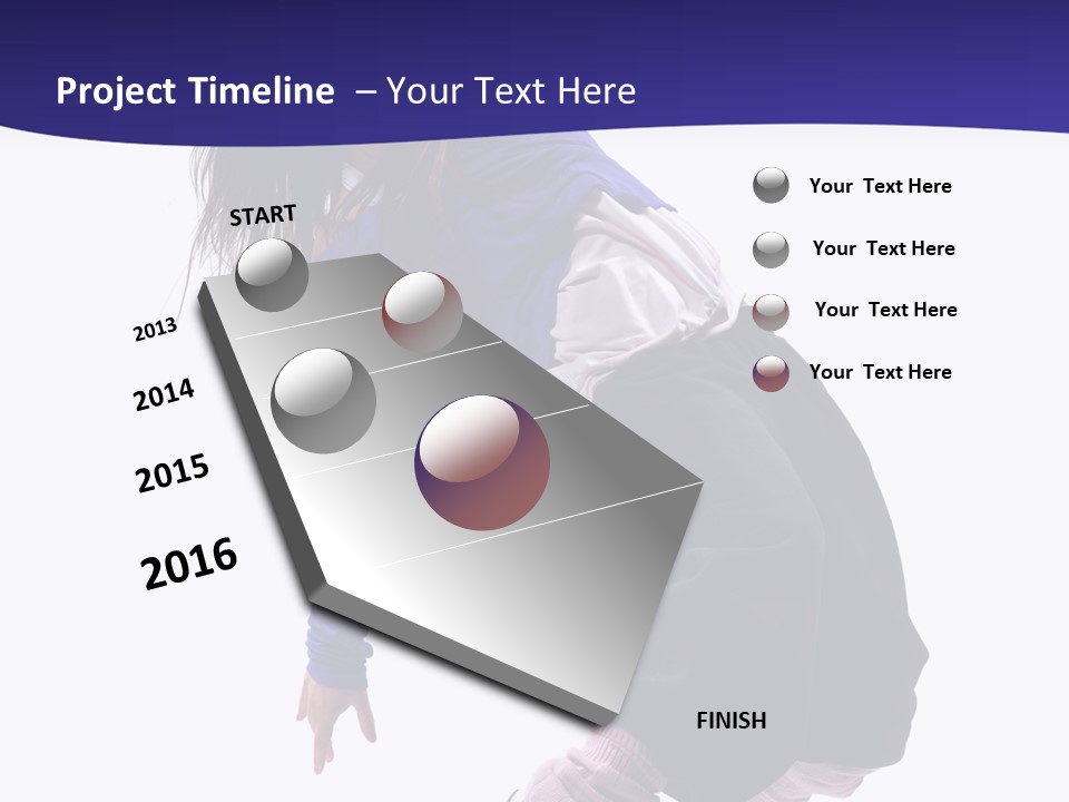 Fitness Teenager Artist PowerPoint Template