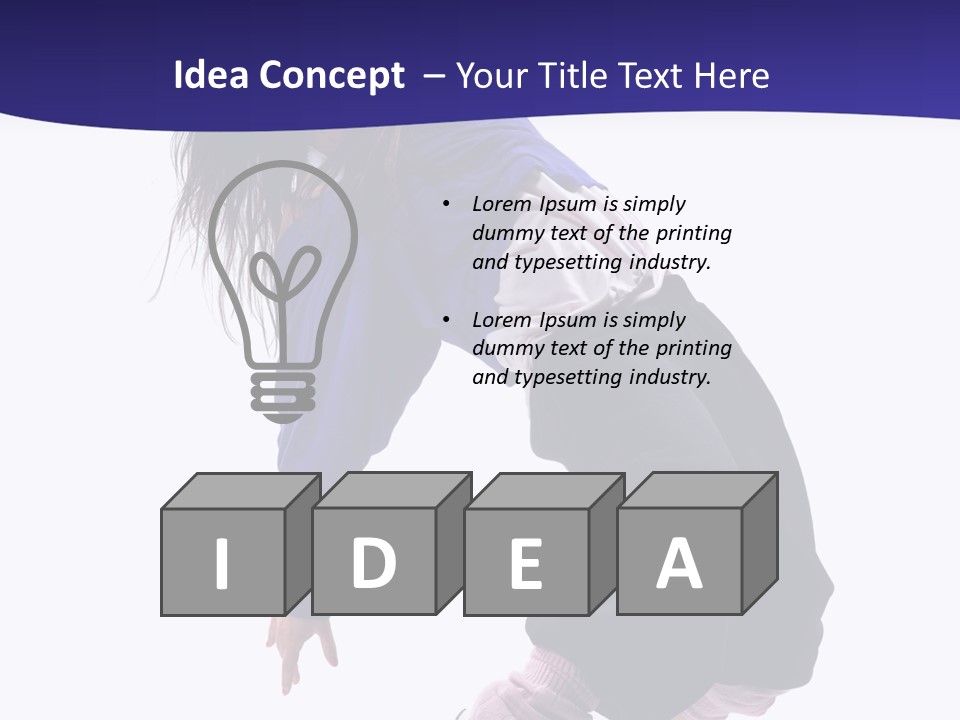 Fitness Teenager Artist PowerPoint Template