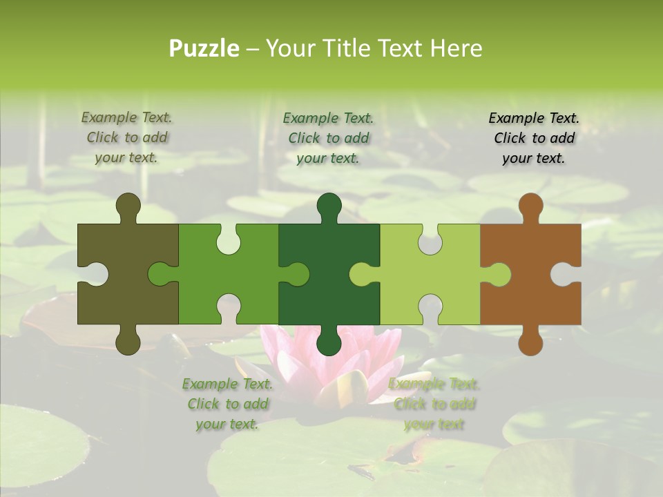 Blossom Floating Lilies PowerPoint Template