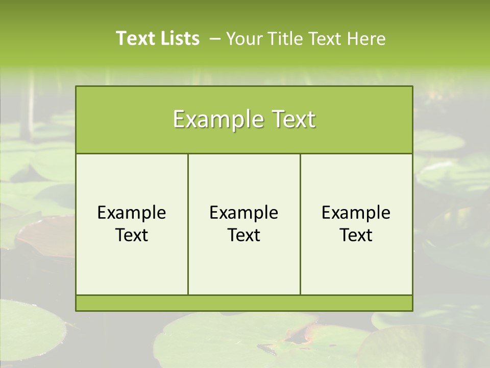 Blossom Floating Lilies PowerPoint Template