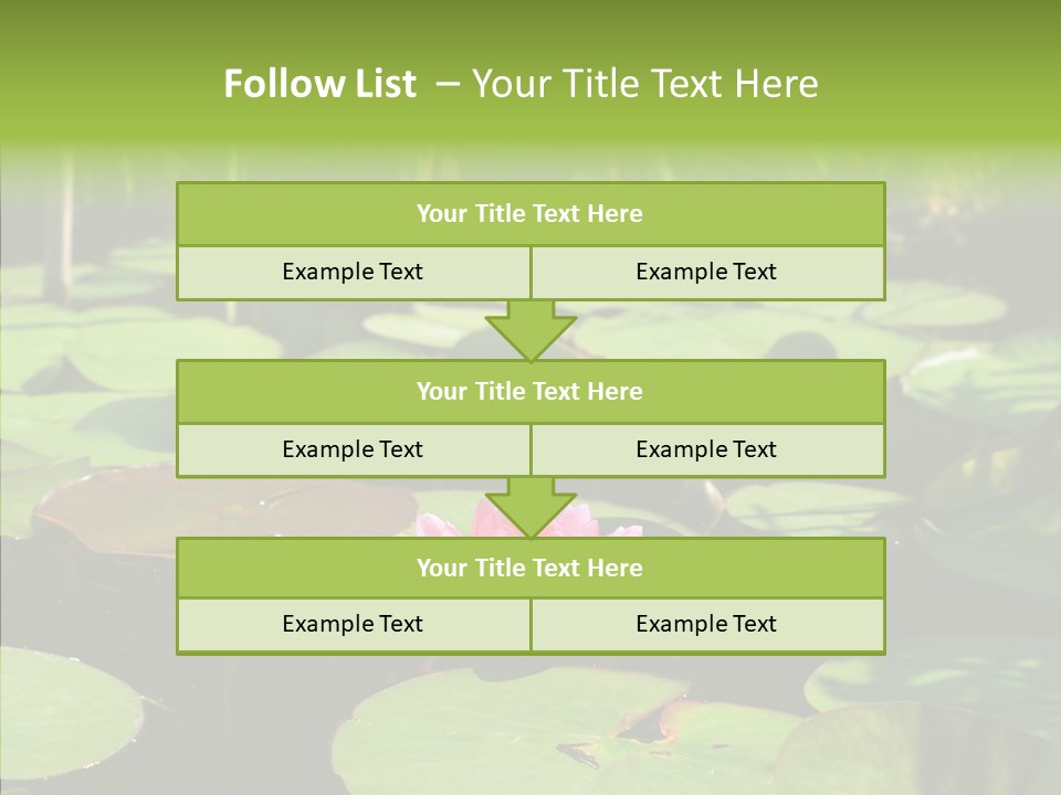 Blossom Floating Lilies PowerPoint Template