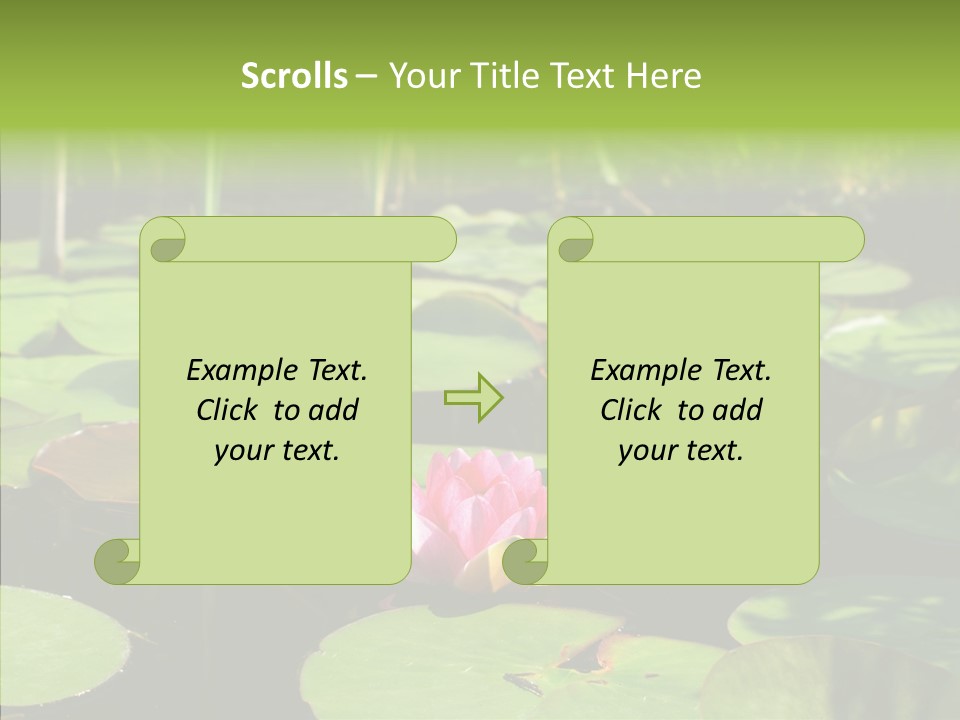 Blossom Floating Lilies PowerPoint Template