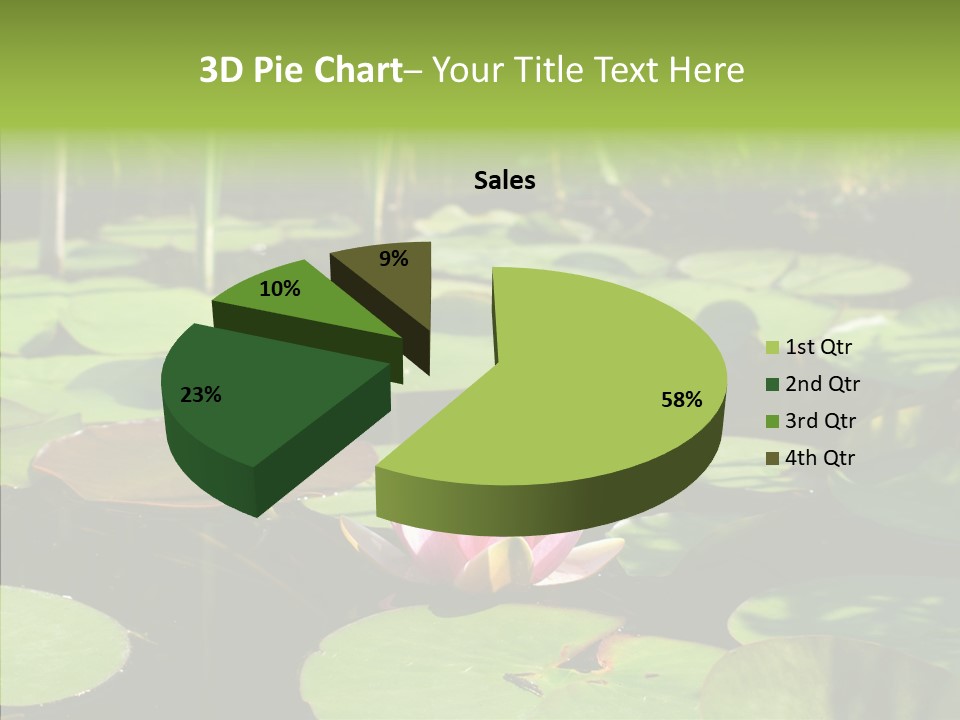 Blossom Floating Lilies PowerPoint Template