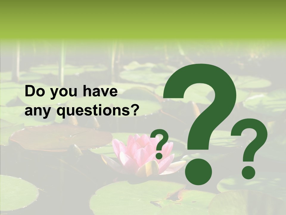 Blossom Floating Lilies PowerPoint Template