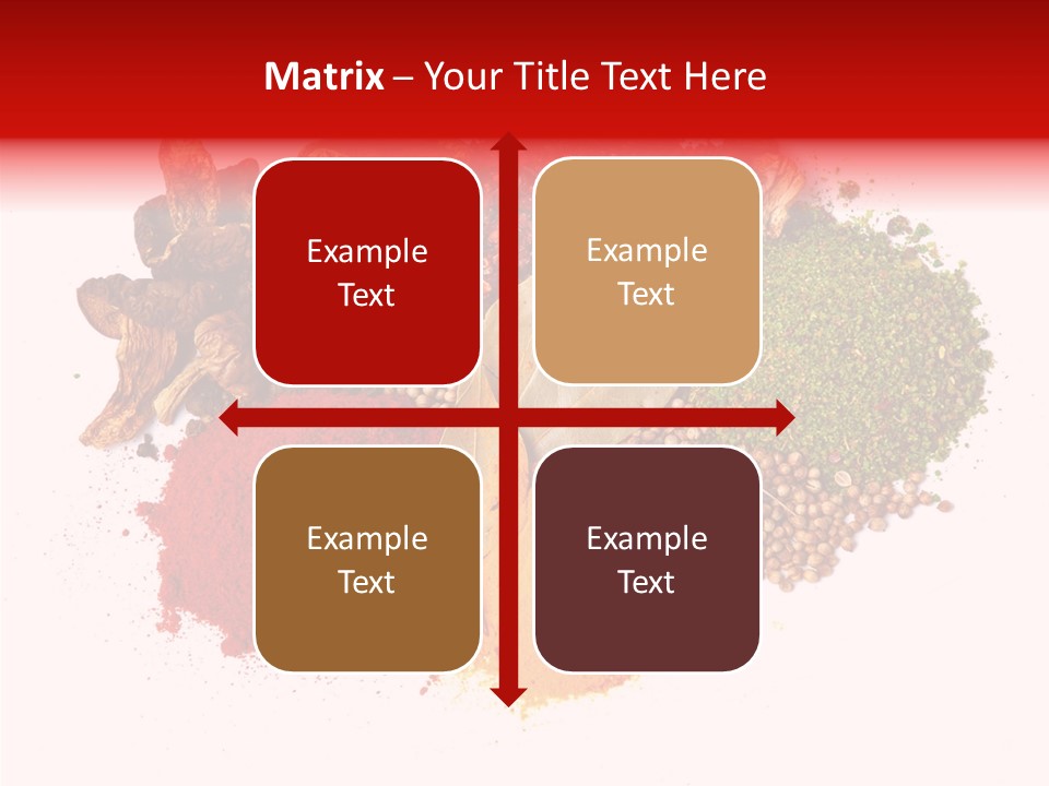 Green Curcuma Coriander PowerPoint Template