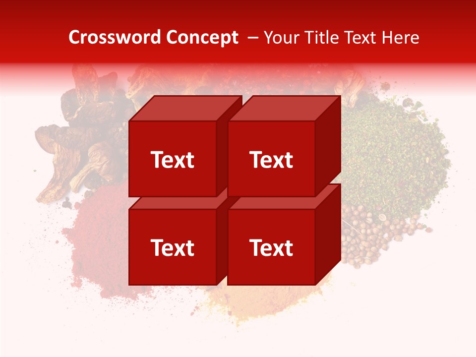 Green Curcuma Coriander PowerPoint Template