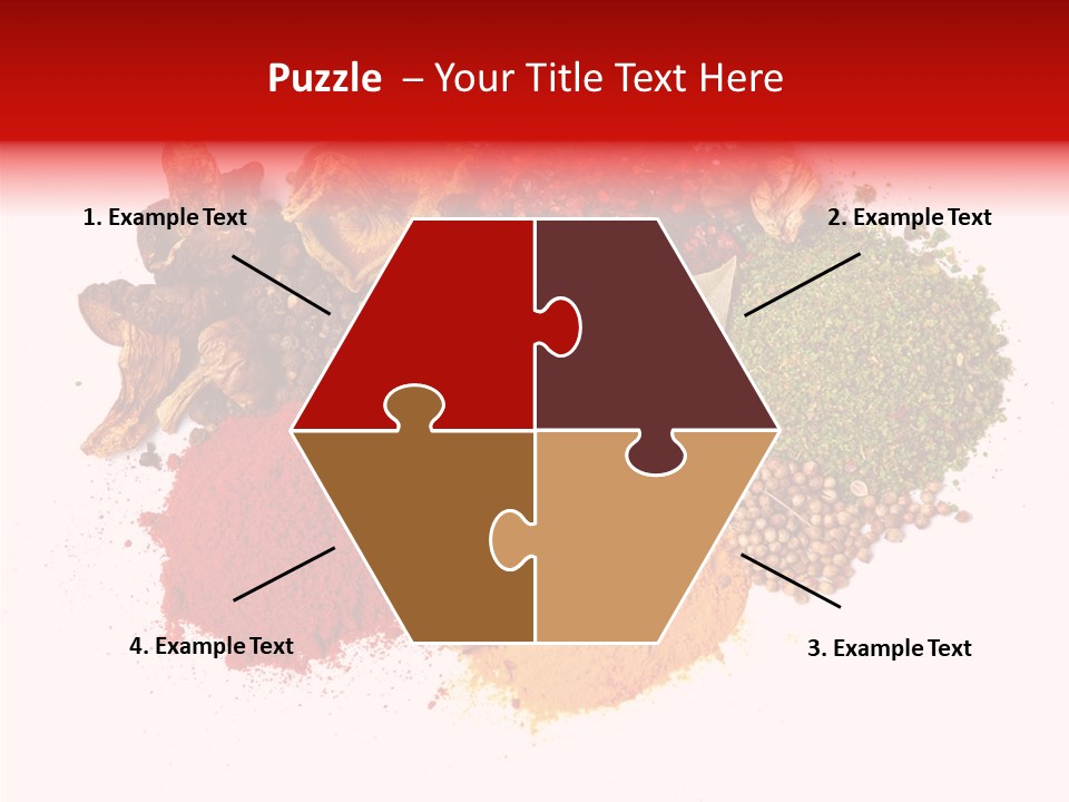 Green Curcuma Coriander PowerPoint Template