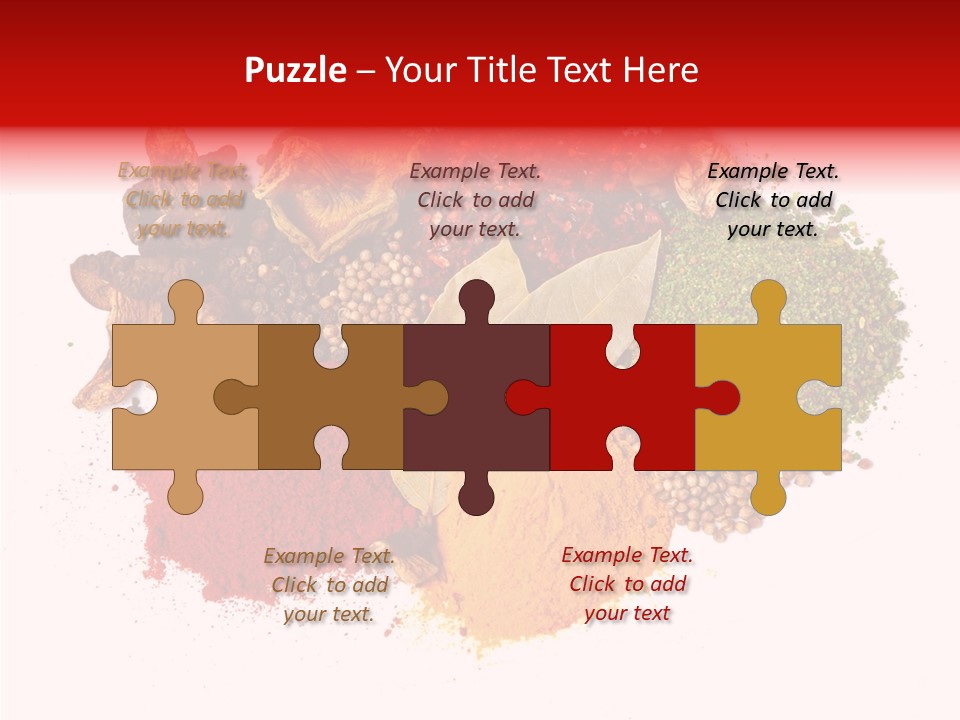 Green Curcuma Coriander PowerPoint Template