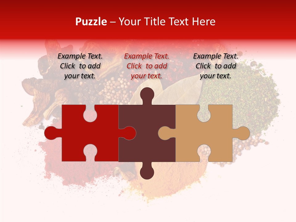 Green Curcuma Coriander PowerPoint Template