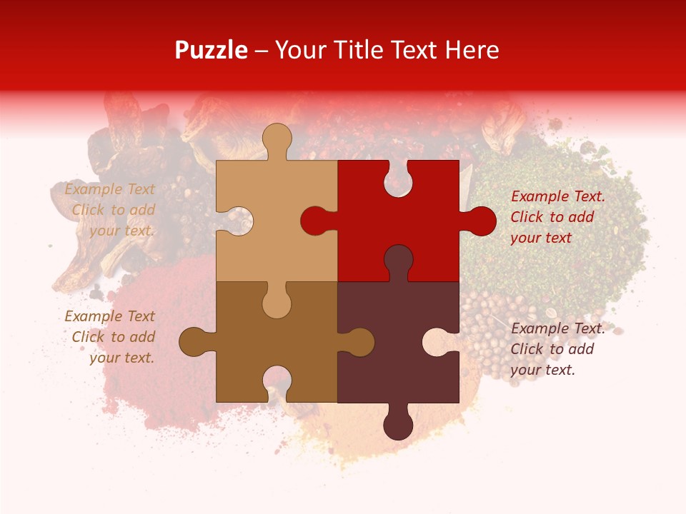 Green Curcuma Coriander PowerPoint Template