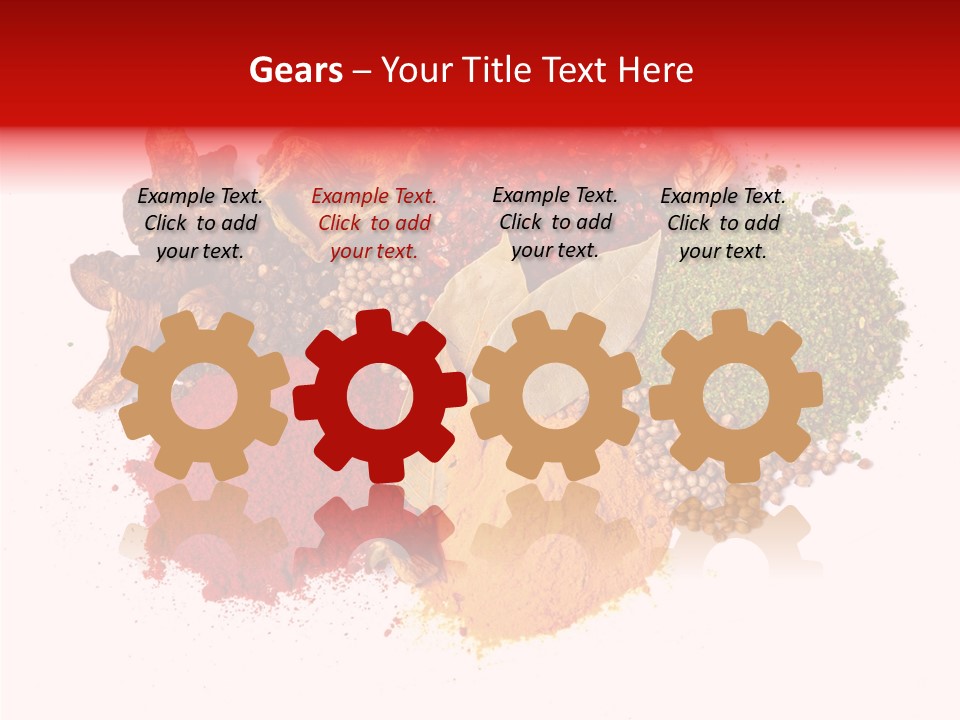 Green Curcuma Coriander PowerPoint Template