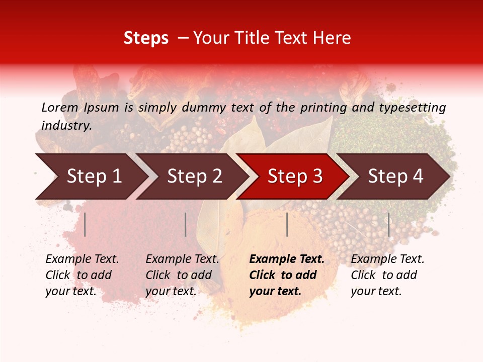 Green Curcuma Coriander PowerPoint Template