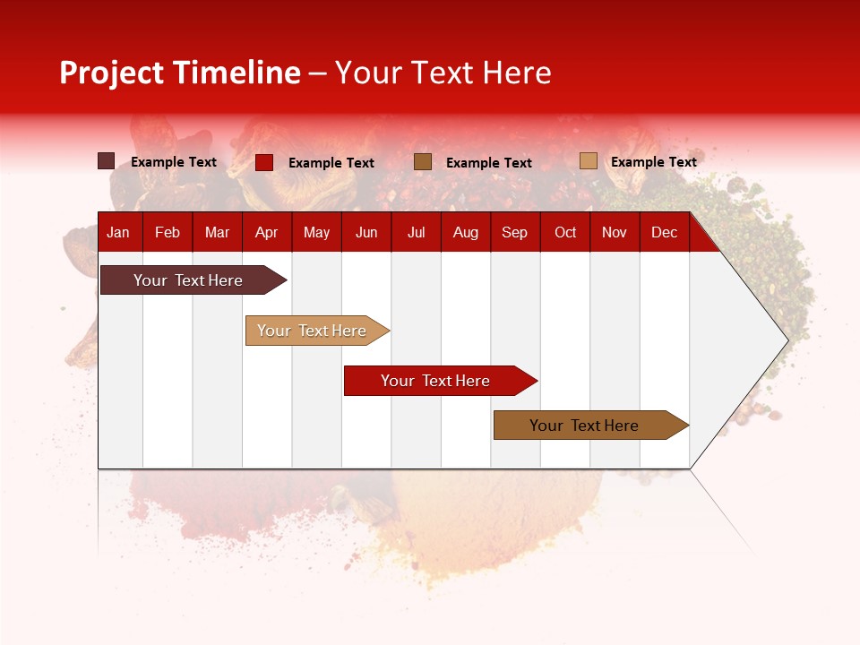 Green Curcuma Coriander PowerPoint Template
