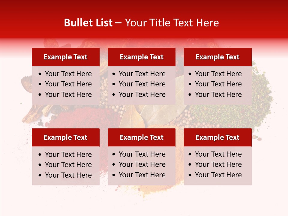 Green Curcuma Coriander PowerPoint Template