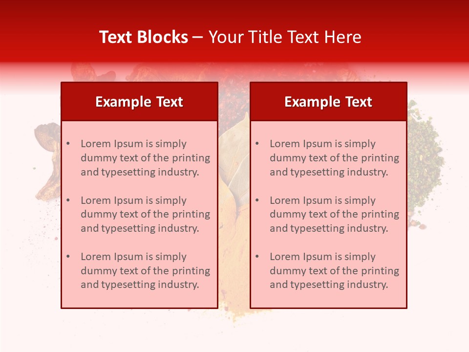 Green Curcuma Coriander PowerPoint Template