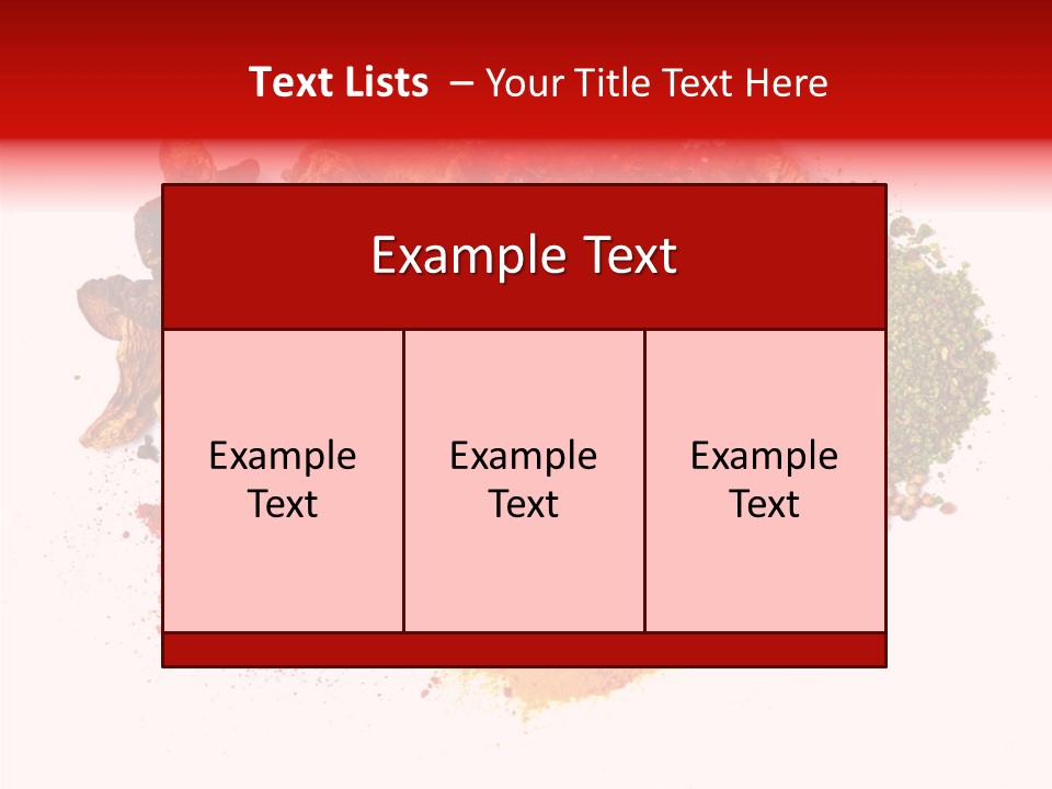 Green Curcuma Coriander PowerPoint Template