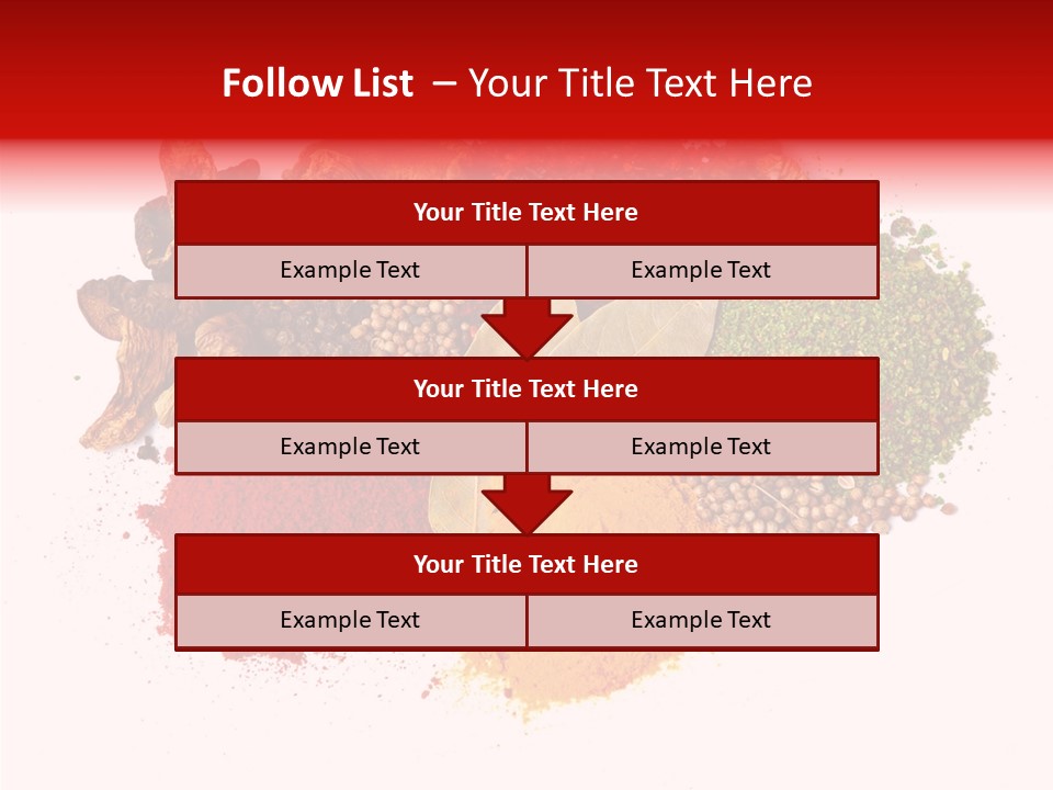 Green Curcuma Coriander PowerPoint Template